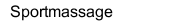Sportmassage 
